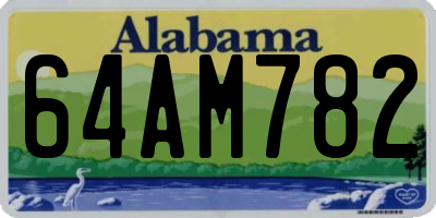 AL license plate 64AM782