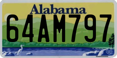 AL license plate 64AM797