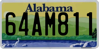 AL license plate 64AM811