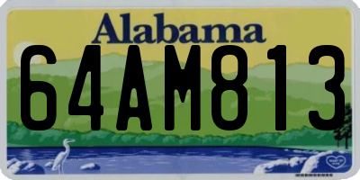 AL license plate 64AM813