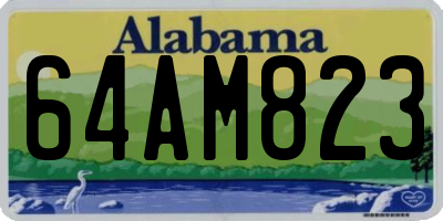 AL license plate 64AM823