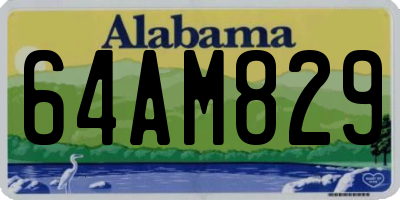 AL license plate 64AM829