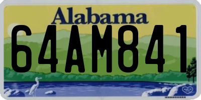 AL license plate 64AM841