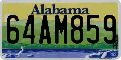 AL license plate 64AM859