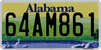 AL license plate 64AM861