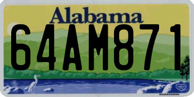 AL license plate 64AM871