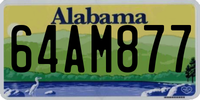 AL license plate 64AM877