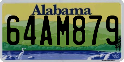 AL license plate 64AM879