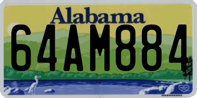 AL license plate 64AM884