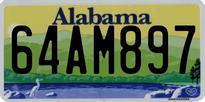 AL license plate 64AM897