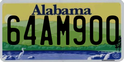 AL license plate 64AM900