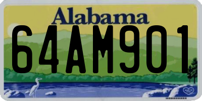 AL license plate 64AM901