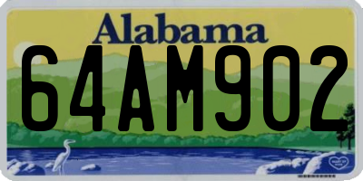 AL license plate 64AM902