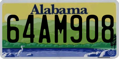 AL license plate 64AM908