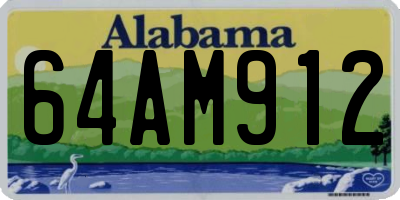 AL license plate 64AM912