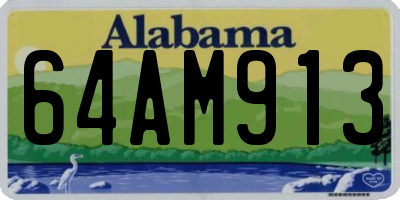 AL license plate 64AM913
