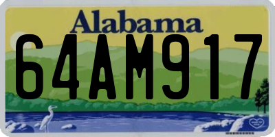 AL license plate 64AM917