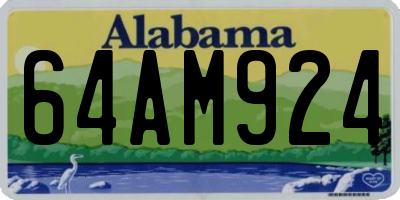 AL license plate 64AM924