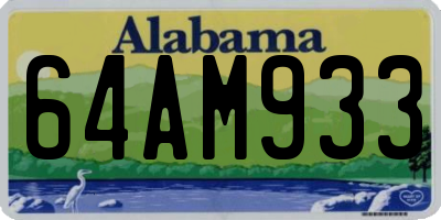 AL license plate 64AM933