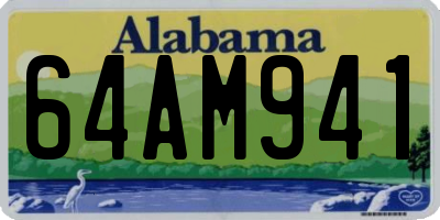 AL license plate 64AM941
