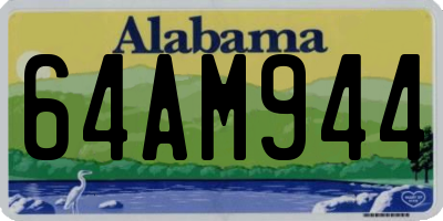 AL license plate 64AM944