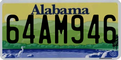 AL license plate 64AM946
