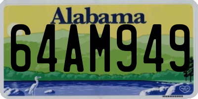 AL license plate 64AM949
