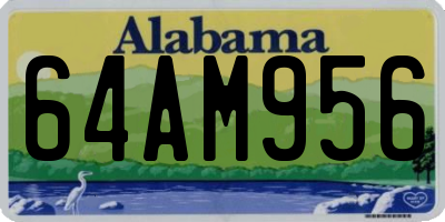 AL license plate 64AM956