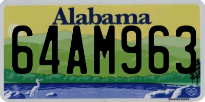 AL license plate 64AM963