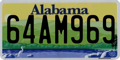 AL license plate 64AM969