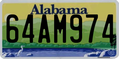 AL license plate 64AM974