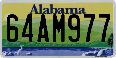AL license plate 64AM977