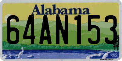 AL license plate 64AN153