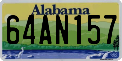 AL license plate 64AN157