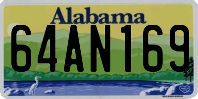 AL license plate 64AN169