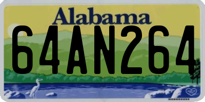 AL license plate 64AN264