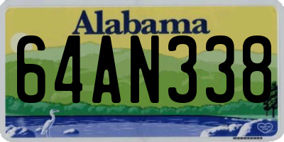 AL license plate 64AN338