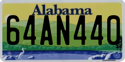 AL license plate 64AN440