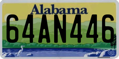 AL license plate 64AN446