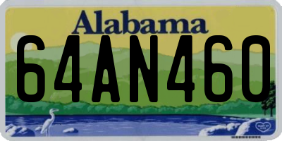 AL license plate 64AN460