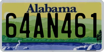 AL license plate 64AN461