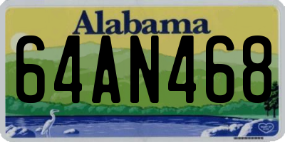 AL license plate 64AN468