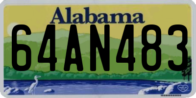AL license plate 64AN483