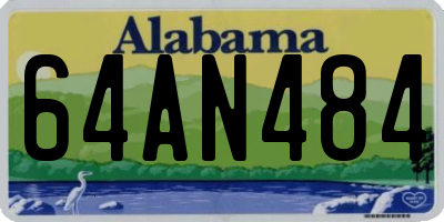 AL license plate 64AN484