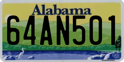 AL license plate 64AN501