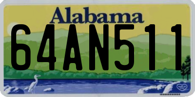 AL license plate 64AN511