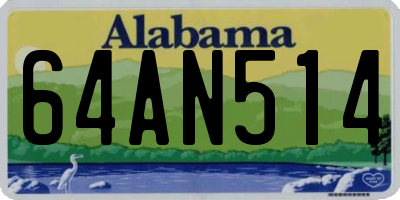 AL license plate 64AN514