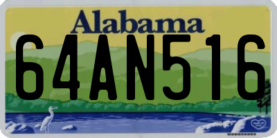 AL license plate 64AN516