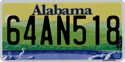 AL license plate 64AN518