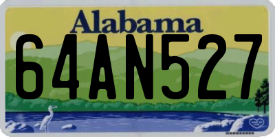 AL license plate 64AN527